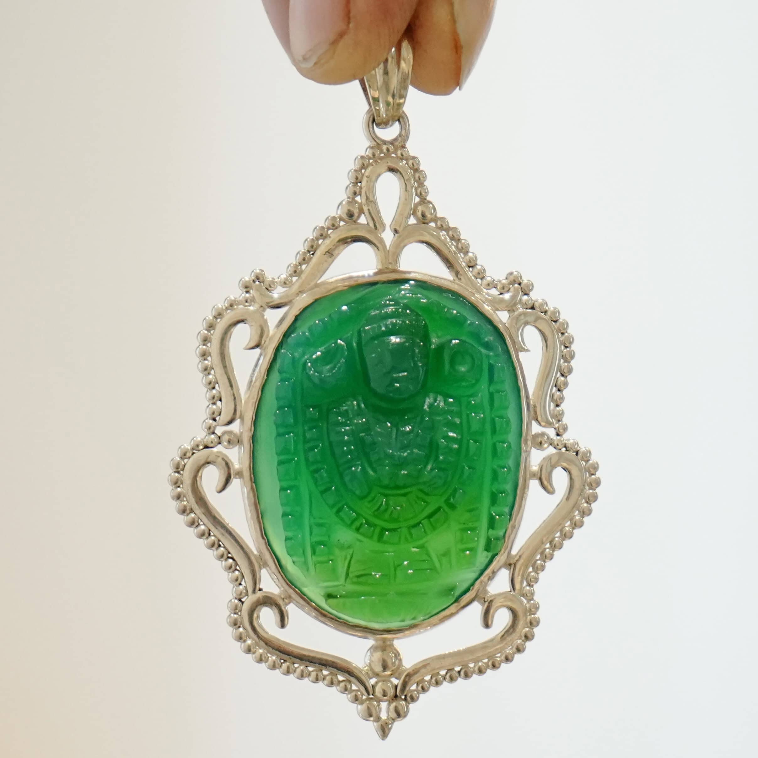 Natural Onyx Gemstone Pendant – Handcrafted Spiritual Jewelry