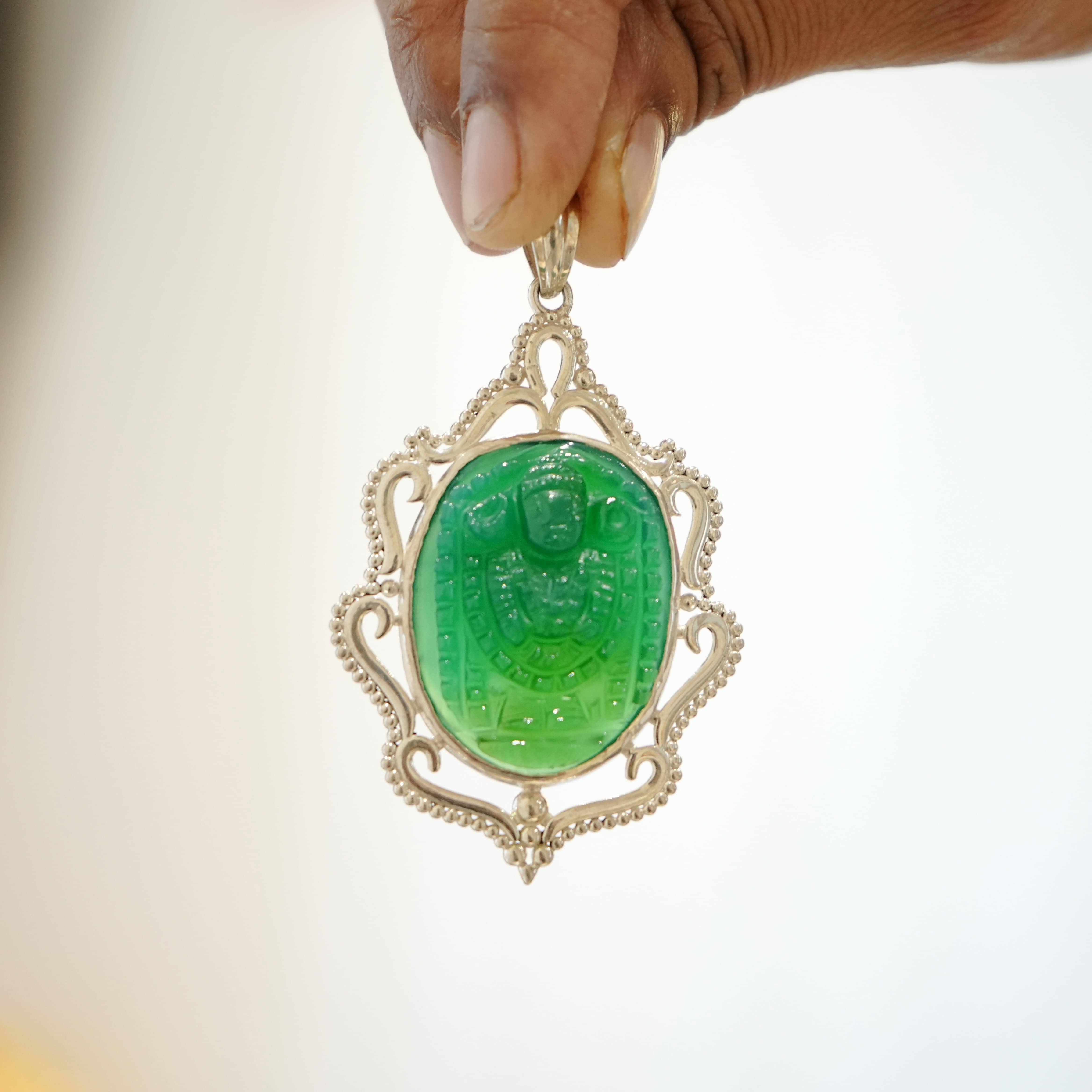 Natural Onyx Gemstone Pendant – Handcrafted Spiritual Jewelry