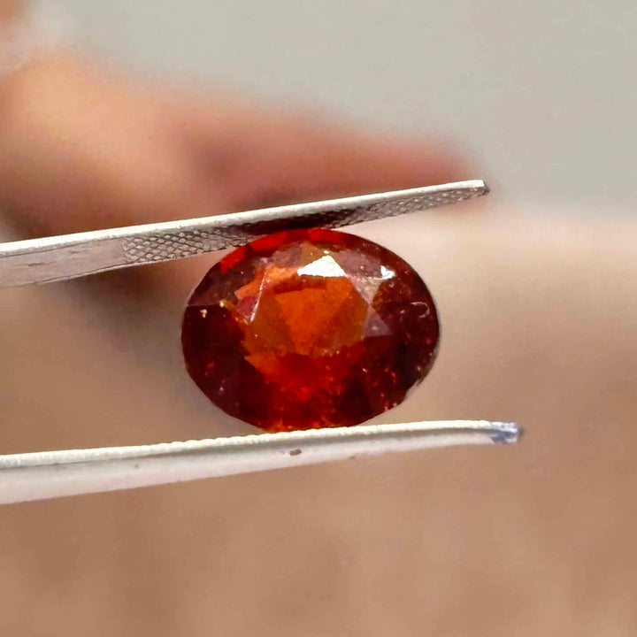 Natural Hessonite Garnet (Gomed) 10.36 Carat – GSI Certified Gemstone