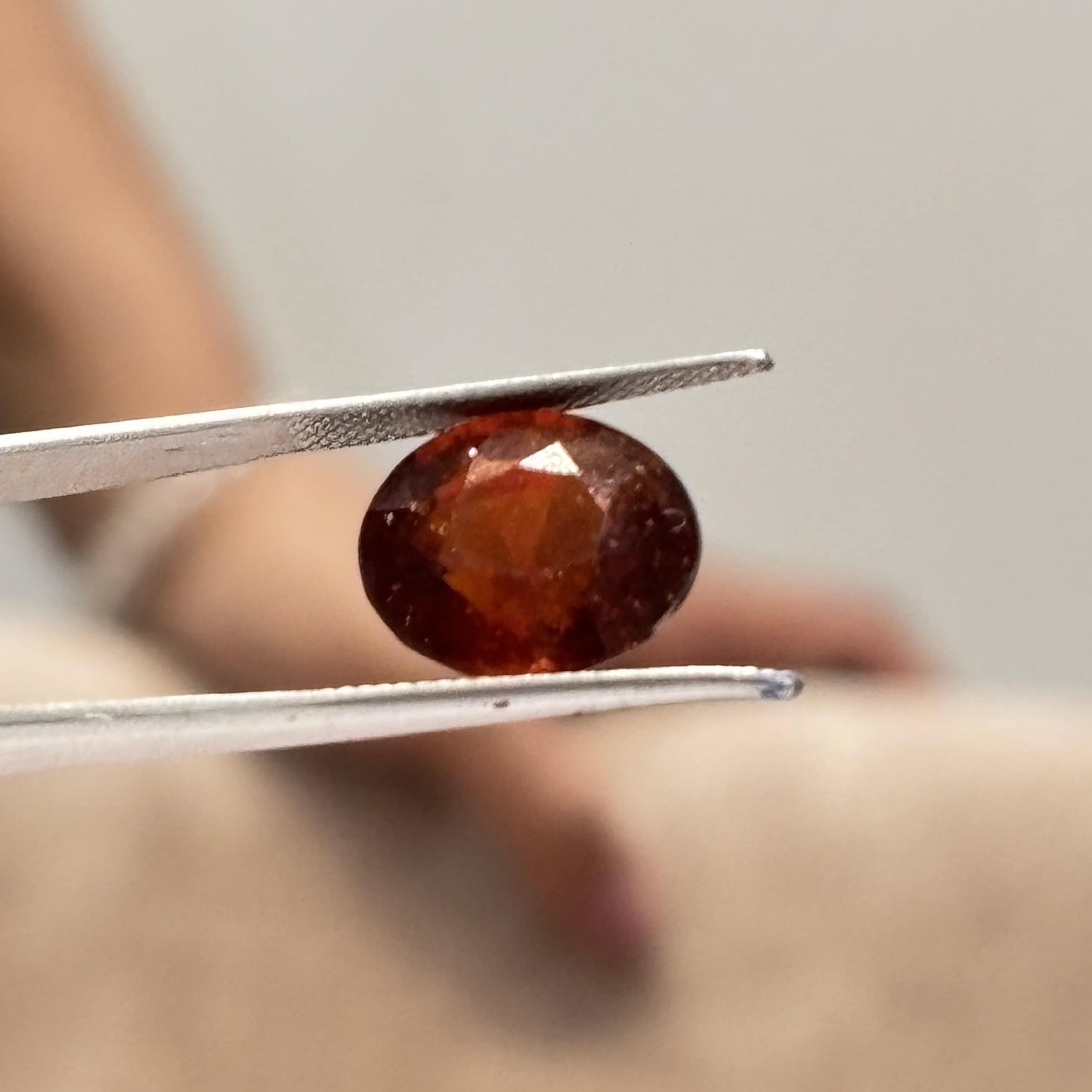 Natural Hessonite Garnet (Gomed) 10.36 Carat – GSI Certified Gemstone
