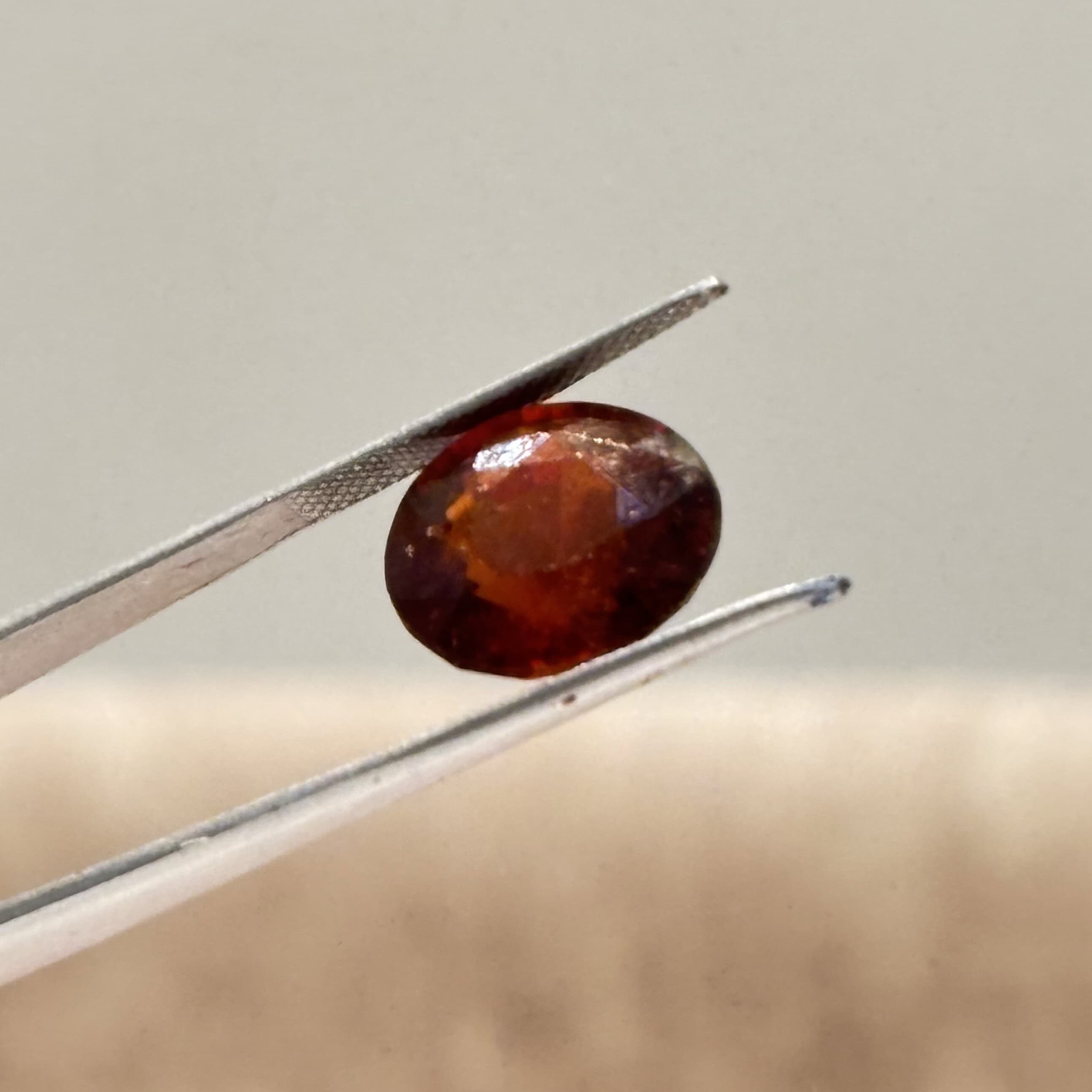 Natural Hessonite Garnet (Gomed) 10.36 Carat – GSI Certified Gemstone