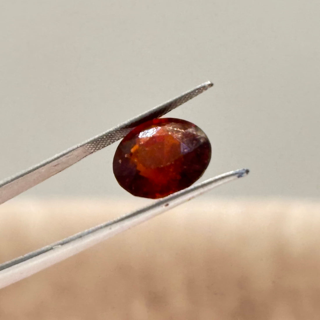 Natural Hessonite Garnet (Gomed) 10.36 Carat – GSI Certified Gemstone