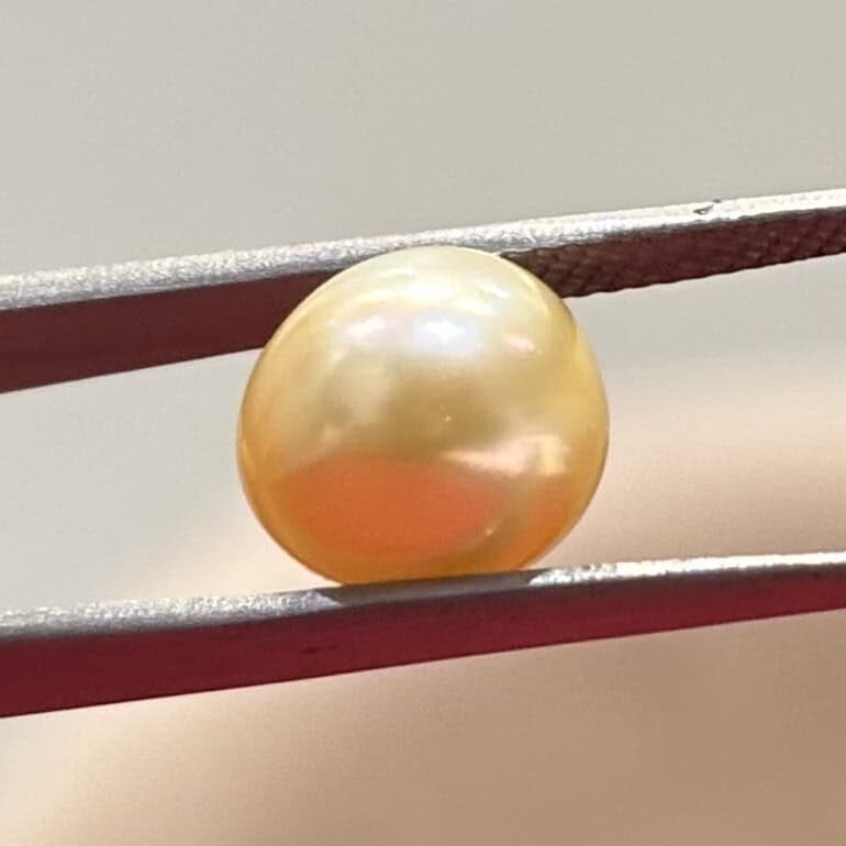 Golden Pearl (Moti) 4.95 Carat – GSI Certified Gemstone