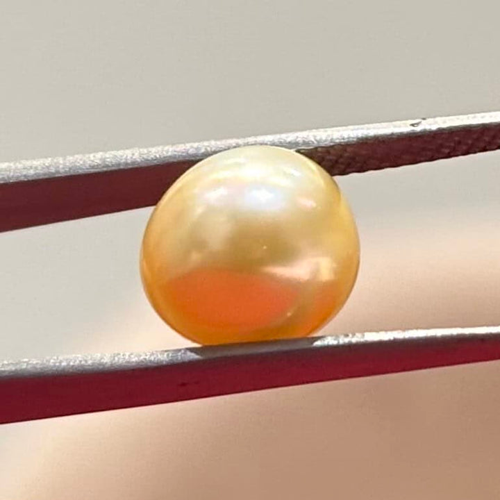 Golden Pearl (Moti) 4.95 Carat – GSI Certified Gemstone