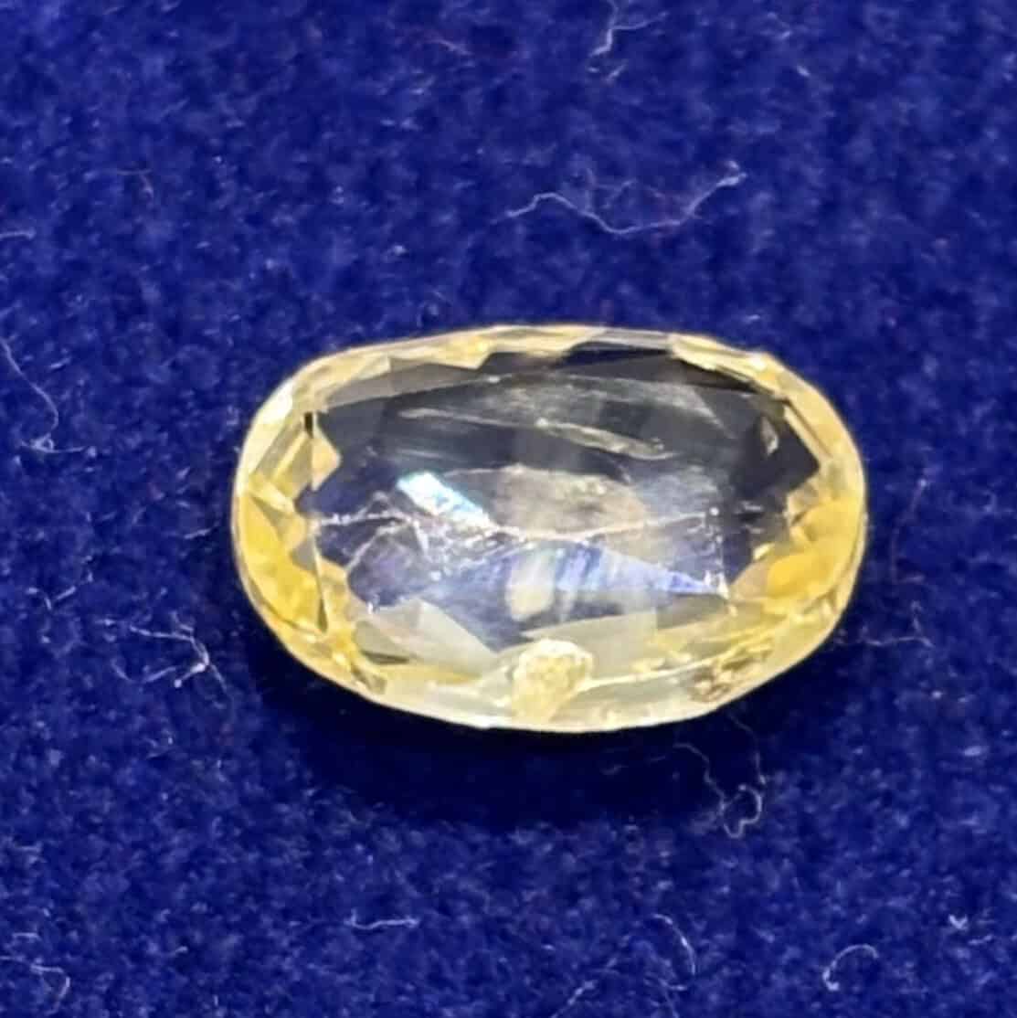 Natural Yellow Sapphire (Pukhraj) 3.13 Carat – GSI Certified