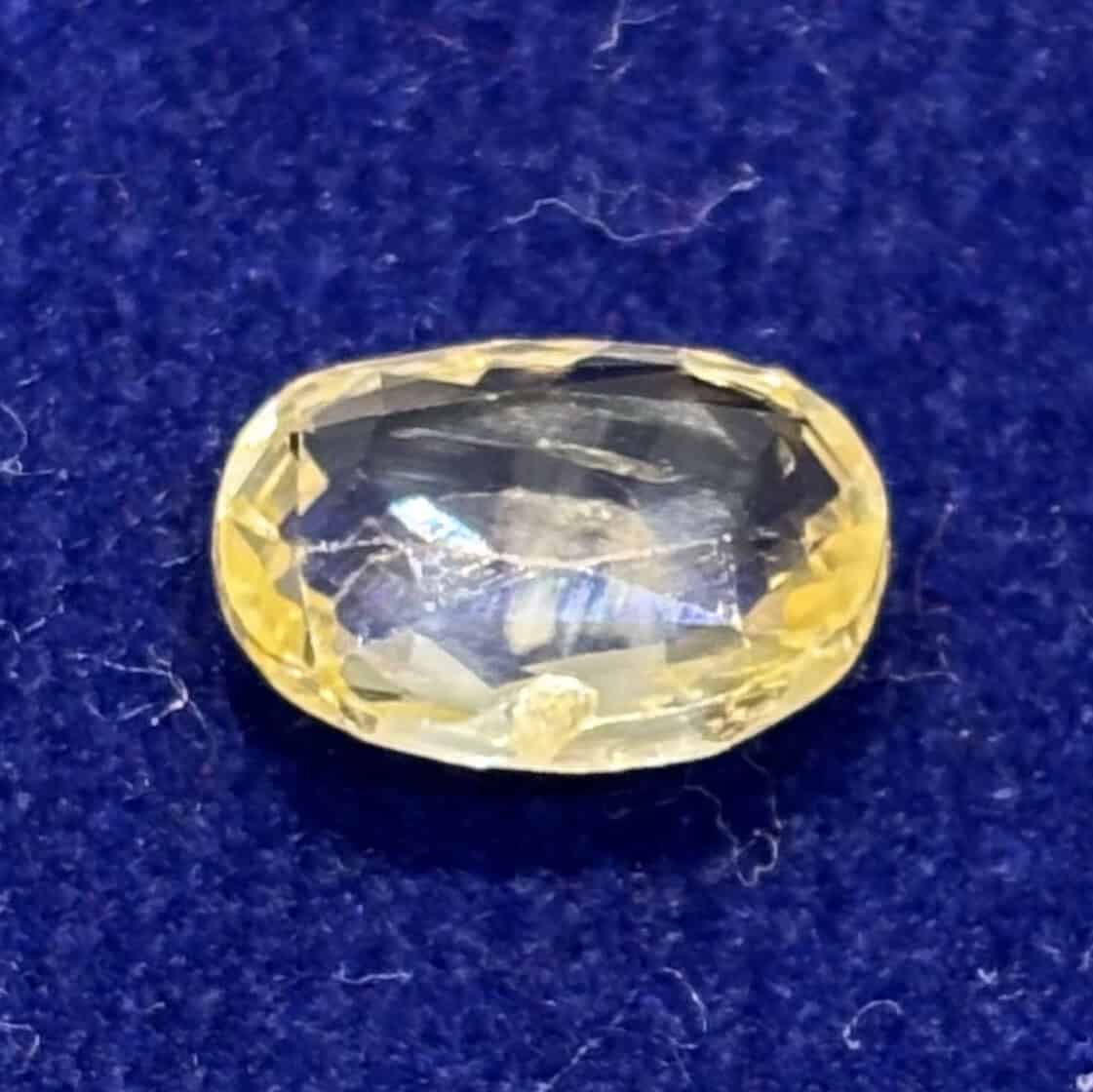 Natural Yellow Sapphire (Pukhraj) 3.13 Carat – GSI Certified
